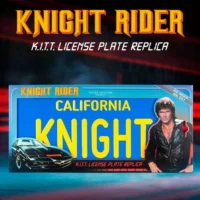 Doctor Collector Knight Rider K.I.T.T Number Plate Replica